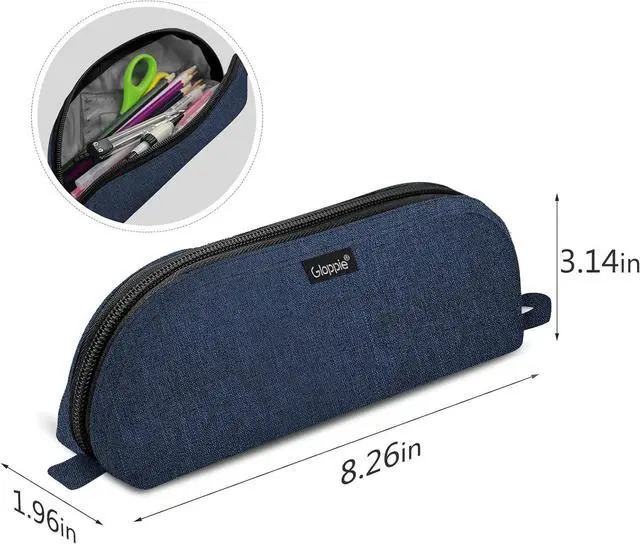 Alt view image 2 of 7 - Pencil Pouch - Practical Pencil Case, Aesthetic Simple Pencil Bag, Small Pen Holder, Back to School Supplies for Girls Boys, Blue
