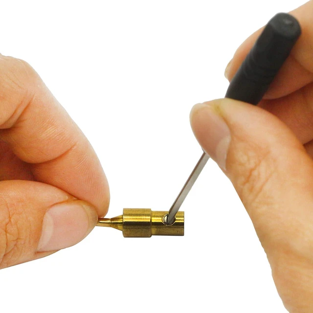 Alt view image 6 of 6 - Gold Plated 2mm Banana Plug Screw Type Audio Speaker Cable Connector Adapter(Bla