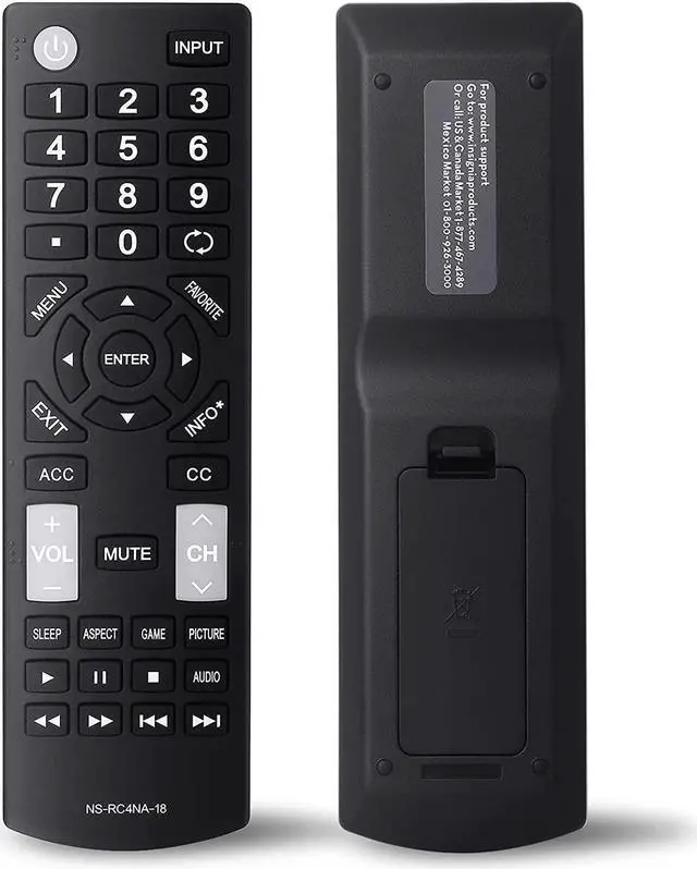 Main image of Universal Remote Control Replacement Fit for All Insignia LED-LCD HDTV TVs