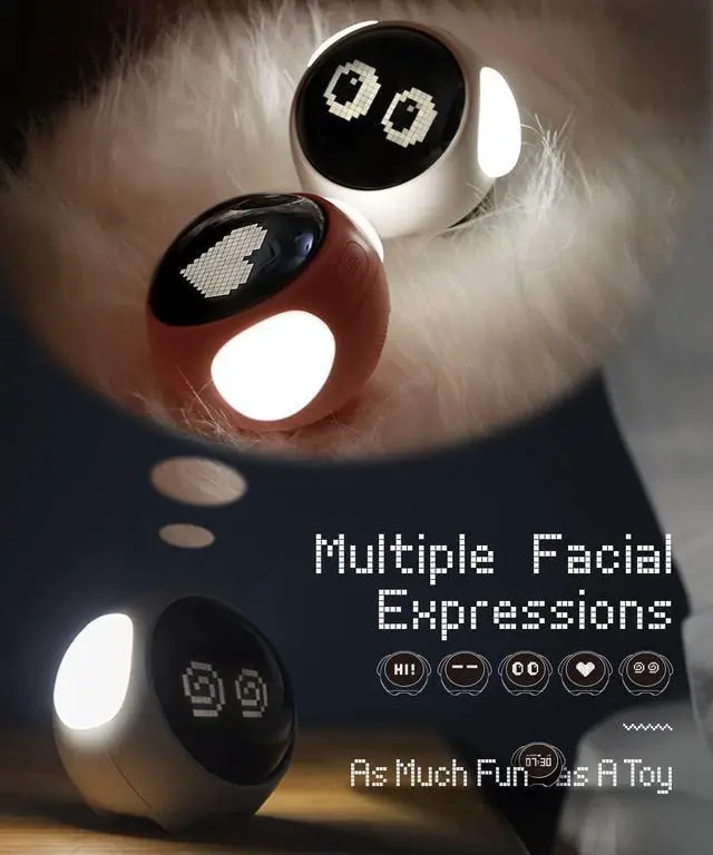 Alt view image 5 of 6 - Kids Alarm Clock, Dual Alarm Setting, Adjustable Brightness Night Light, Voice-Activated,Temperature Detection, Wake-up Alarm Clock, Toy and Gift for Toddler, Children, Students, Boys&Girls