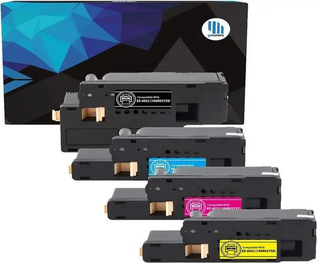 Main image of Gotoners 1 Set of 4 WorkCentre 6027 Toner for Xerox WorkCentre 6027 6027/ni 6025, Xerox Phaser 6022 6022/ni, Xerox 6027, Xerox 6020 106R02756 106R02757 106R02758 106R02759