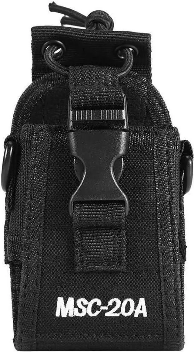 Alt view image 7 of 7 - Walkie Talkie Holster, Multi function Pouch Case Holder, Apply to MSC 20A Motorola Kenwood GPS Phone Two Way Radio Walkie Nylon Holster (Black)