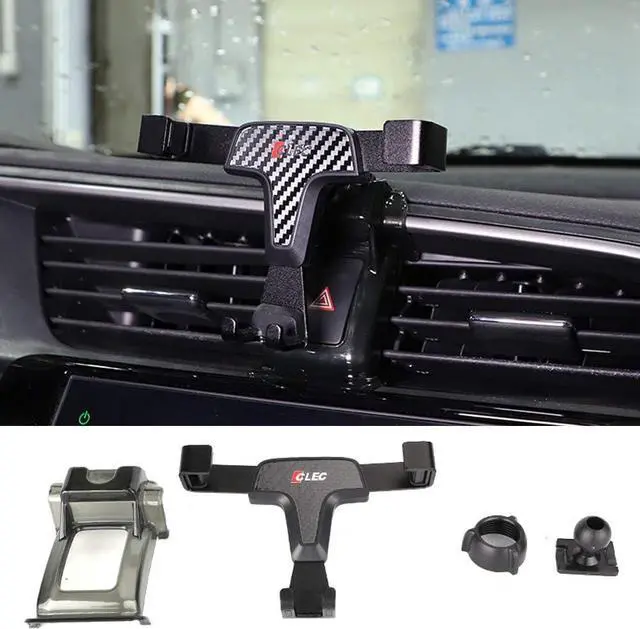 Main image of ITrims Phone Car Holder for Honda Civic 2016 2017 2018 2019 Car Dashboard Mount Adjustable Air Vent Car Cell Phone Holder Cradle Compatible with iPhone 12 11 Pro Max Samsung Universal(Carbon Fiber)