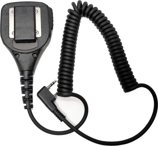 Alt view image 2 of 6 - BFTECH MC301 Speaker Mic Platinum Series IP54 Rainproof Shoulder Speaker Mic for 2-pin Radios