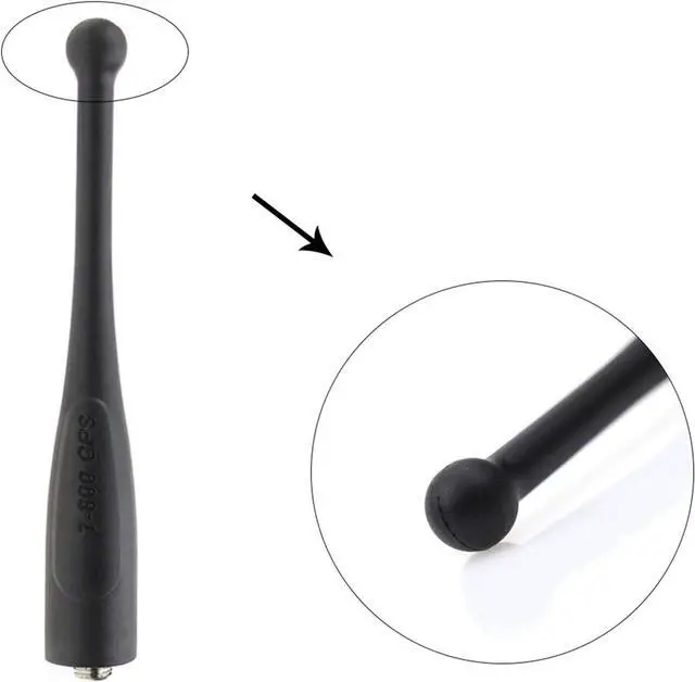 Alt view image 6 of 7 - 2 Pack Antenna for APX 6000 Radio Short Antenna APX 6000XE APX 4000 APX 7000 8000XE Stubby Antenna 764-870 MHz Single Band 7-800 with GPS NAR6595A