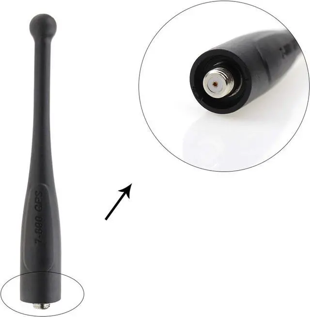 Alt view image 7 of 7 - 2 Pack Antenna for APX 6000 Radio Short Antenna APX 6000XE APX 4000 APX 7000 8000XE Stubby Antenna 764-870 MHz Single Band 7-800 with GPS NAR6595A