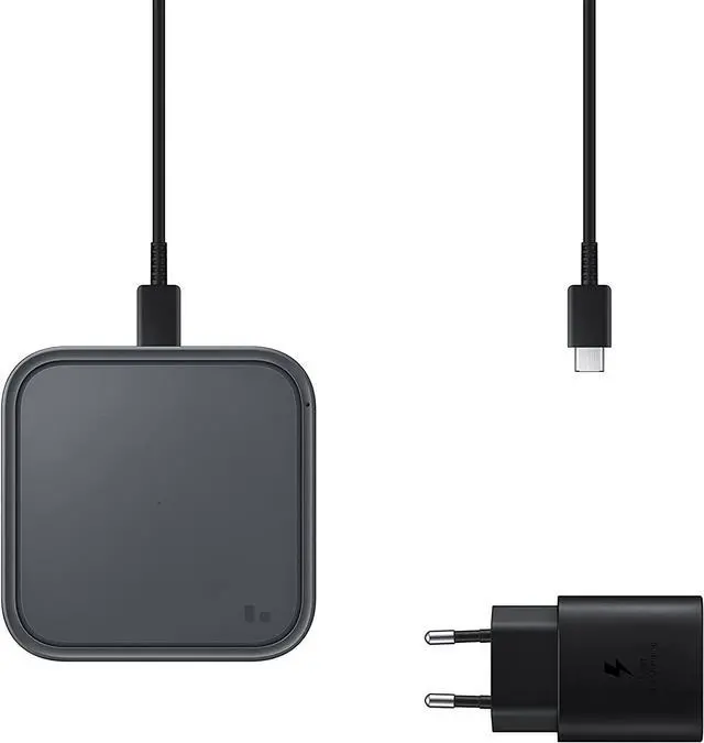 Alt view image 7 of 7 - Samsung Wireless Charger Single with Wall Charger 15W Black