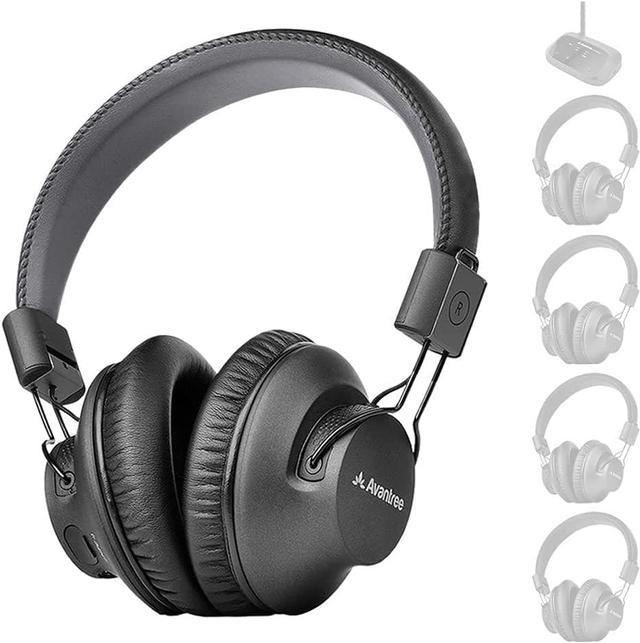 Avantree Quartet-Extra - 2.4G RF Wireless Add-On Headphones Quartet  Multiple Listening System, Scalable to 100
