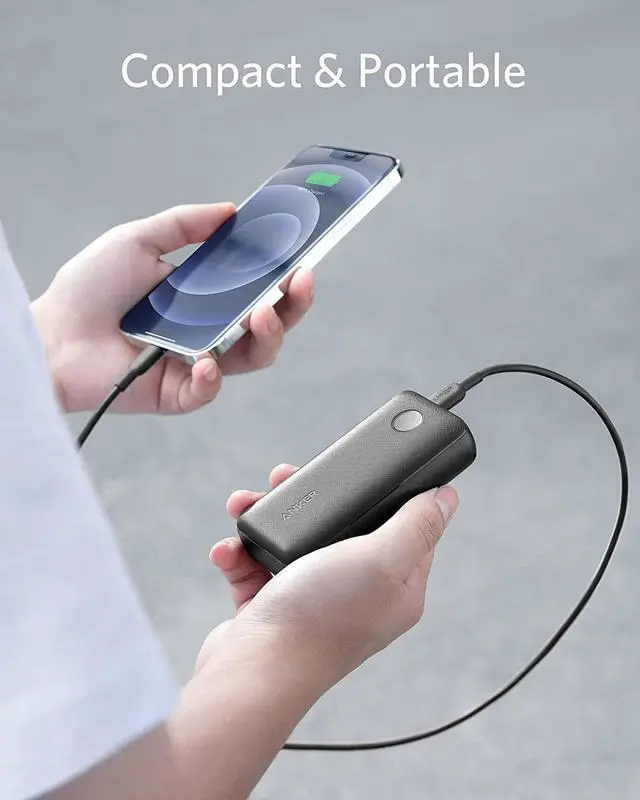 Alt view image 6 of 7 - Anker PowerCore 10,000 mAh Redux, 10K Power Bank USB-C Power Delivery (18W) Portable Charger for iPhone 15/15 Plus/15 Pro/15 Pro Max, iPhone 14/13/12 Series, Samsung S10, Pixel 3/3XL, iPad Pro 2018