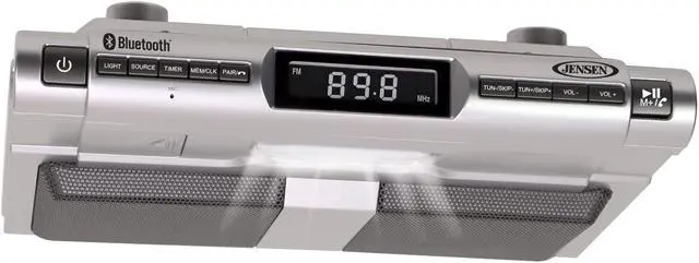Main image of JENSEN SMPS-628 Under Cabinet Universal Bluetooth Music System