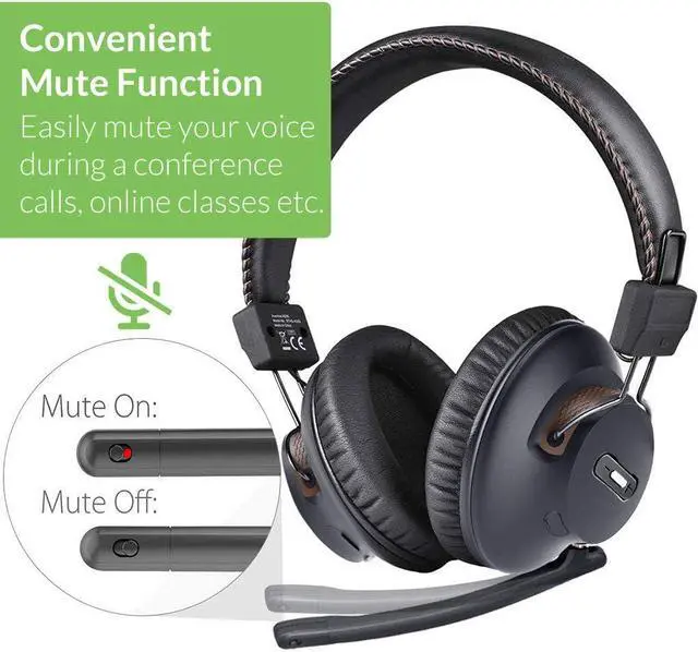Alt view image 7 of 7 - Avantree C519M - Bluetooth Headphones with Mic for PS5 & Switch, Wireless Headset with USB C Adapter for PC & Laptop, Low Latency, Support Two Headphones, 40hrs Playtime