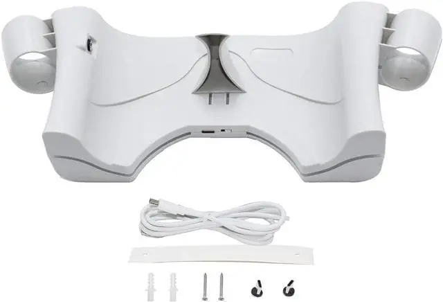 Alt view image 4 of 7 - Charging Station for Oculus Quest 2 VR Headset Accessories Wall Mount Charging Stand for Oculus Quest 2