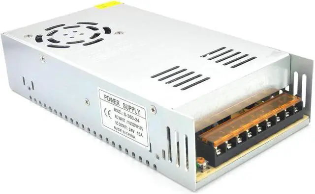 Alt view image 2 of 7 - Padarsey DC 24V 15A 360W Power Supply Universal Regulated Switching Transformer Adapter Driver 110V/220V AC Input for LED Strip CCTV Radio Computer Project