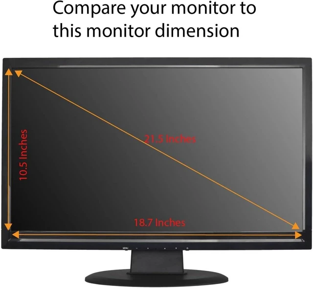 Alt view image 4 of 7 - Anti Blue Light Screen Protector (3 Pack) for 21.5 Inches Widescreen Desktop Monitor. Filter Out Blue Light and Relieve Computer Eye Strain to Help You Sleep Better