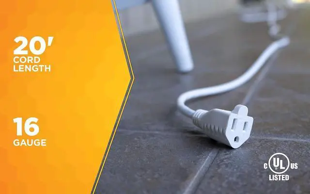 Alt view image 6 of 7 - Southwire Outdoor Extension Cord - Light Duty Landscape & Patio Power Cable for Outdoor Use - Weather Resistant Vinyl Jacket - Neutral White Finish - 16/3 Gauge - 20-Foot