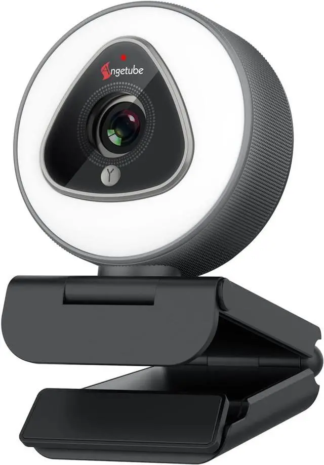 Main image of Streaming Webcam with Ring Light - 1080P Autofocus Computer Camera with Microphone Adjustable Brightness Digital Zoom Webcams for Xbox Twitch Gaming USB PC Web Camera for PC Laptop Desktop