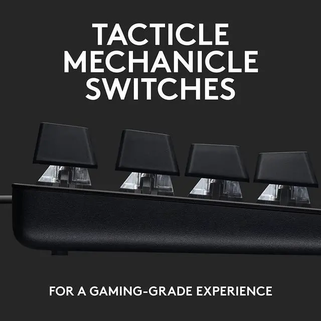 Alt view image 2 of 7 - G413 TKL SE Mechanical Gaming Keyboard - Compact Backlit Keyboard with Tactile Mechanical Switches, Anti-Ghosting, Compatible with Windows, macOS - Black Aluminum