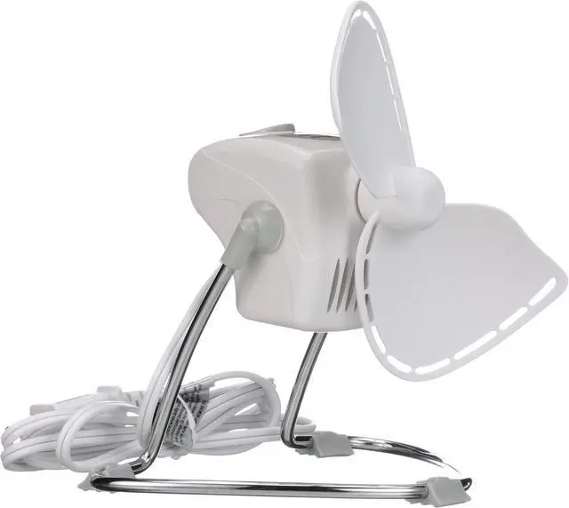 Main image of Caframo Chinook, 707CHWBX, 2-Speed Desk Fan Cage Free, Easy to Clean Soft Blades, Canadian Made, 8.8" Blade, White