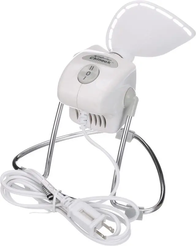 Alt view image 6 of 6 - Caframo Chinook, 707CHWBX, 2-Speed Desk Fan Cage Free, Easy to Clean Soft Blades, Canadian Made, 8.8" Blade, White