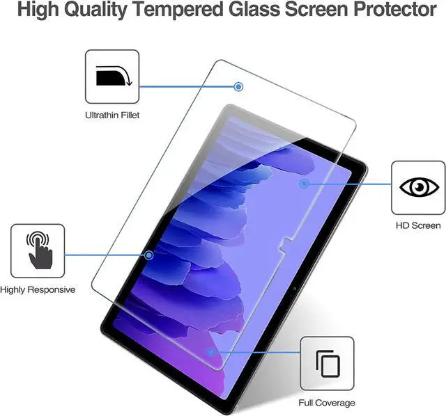 Alt view image 3 of 7 - 2 Pack Galaxy Tab A7 10.4 2020 Screen Protector T500 T503 T505 T507 Tempered Glass Screen Film Guard for 10.4 Inch Galaxy Tab A7 2020 Tablet SM-T500 SM-T503 SM-T505 SM-T507
