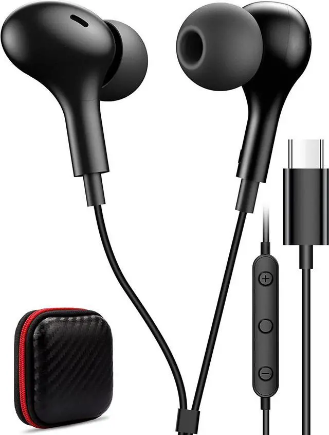 Main image of USB C Headphone for  S23 FE S22 S21 S20 A53 A54 Wired Earbuds Magnetic in-Ear Type C Earphone with Microphone Volume Control Bass Stereo Noise Canceling for iPhone 15 Pro Max Pixel 6 6a 7a 8 5