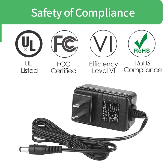 Alt view image 3 of 7 - AC to DC 12V 2A Power Supply Adapter 5.5mm x 2.1mm Plug