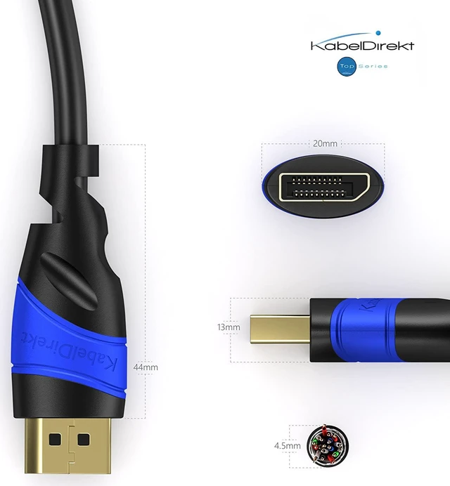 Alt view image 3 of 7 - KabelDirekt 4K DisplayPort Cable 33ft