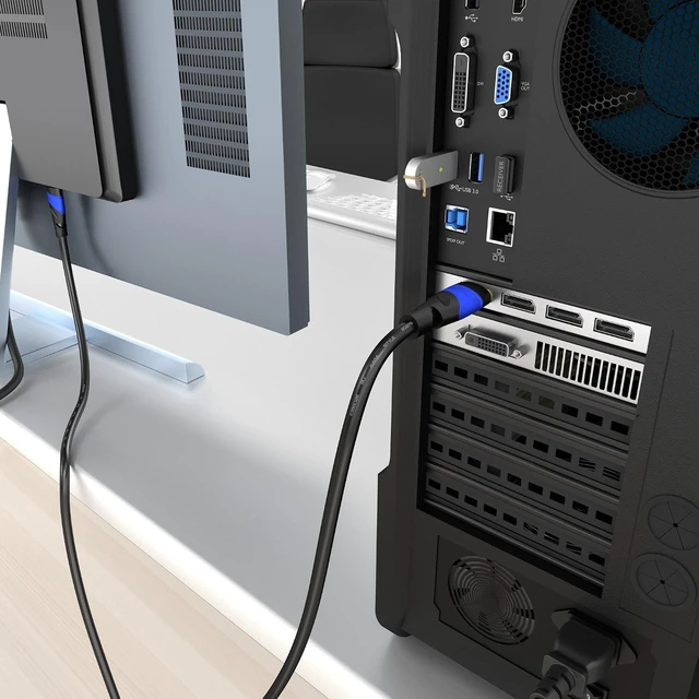 Alt view image 5 of 7 - KabelDirekt 4K DisplayPort Cable 33ft