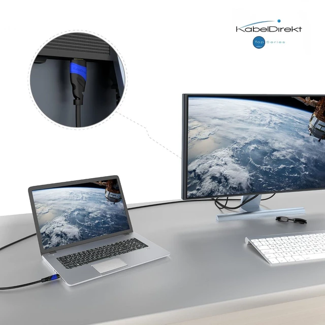 Alt view image 6 of 7 - KabelDirekt 4K DisplayPort Cable 33ft