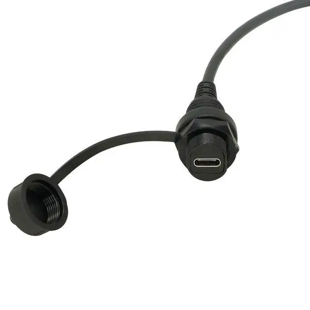 Alt view image 4 of 7 - 30cm USB Type C 2.0 Car Mount Dash Flush Waterproof Extension Cable for Car, Boat, Motorcycle, Truck Dashboard (USB-C)