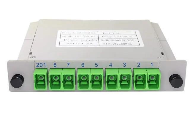 Alt view image 4 of 6 - PLC Splitter 1x8 SC/APC Cassette Card Inserting Module 1:8 Ports for Home Wiring, Engineering Projects, Fiber Optic LAN