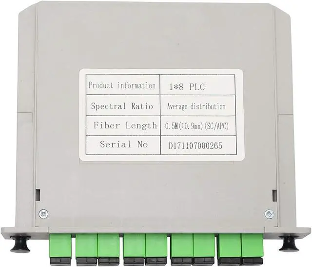 Alt view image 2 of 6 - PLC Splitter 1x8 SC/APC Cassette Card Inserting Module 1:8 Ports for Home Wiring, Engineering Projects, Fiber Optic LAN