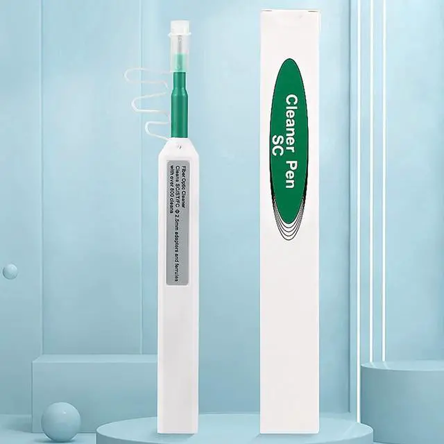 Alt view image 2 of 7 - 2 Packs Fiber Cleaner Fiber Optical Tools Cleaning Pen for 2.5mm SC/ST/FC Connector Optical Connector Cleaner Over 800 Cleans Fiber Endface Cleans & Optical Connector Cleans