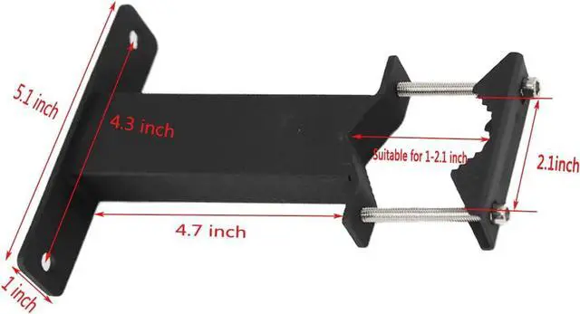 Alt view image 2 of 6 - KSWLOR 2 PCS Heavy Duty Antenna Mast Clamp V Jaw Block Mounting Hardware Antenna Mast Clamp Bracket for Outdoor WiFi Antenna,TV Antenna,Flagpole,Patio Umbrella, Welcome to consult