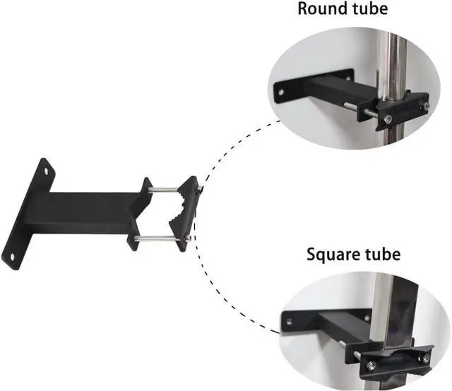 Alt view image 4 of 6 - KSWLOR 2 PCS Heavy Duty Antenna Mast Clamp V Jaw Block Mounting Hardware Antenna Mast Clamp Bracket for Outdoor WiFi Antenna,TV Antenna,Flagpole,Patio Umbrella, Welcome to consult