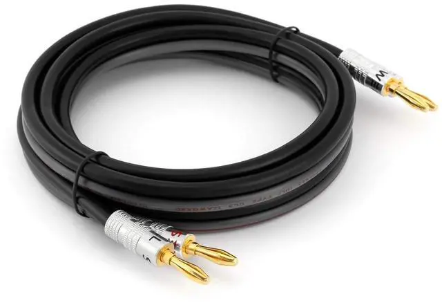 Alt view image 3 of 4 - Speaker Wire by Sewell, 12 AWG, with Silverback Banana Plugs, OFC, 259 Strand Count, 25 ft