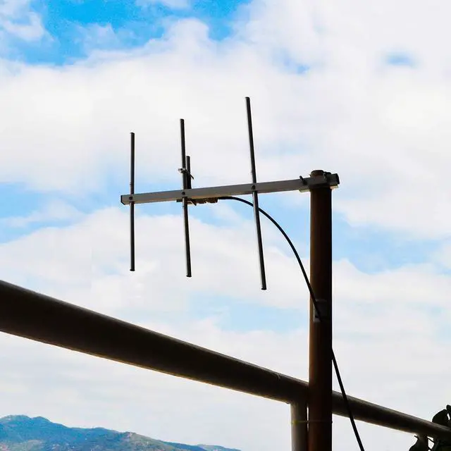 Alt view image 5 of 6 - TWAYRDIO 7dBi Outdoor Yagi Antenna 100W 400-470MHz High Gain Antenna with SL16 Female Connector for UHF Mobile Radio and Two-Way Radio