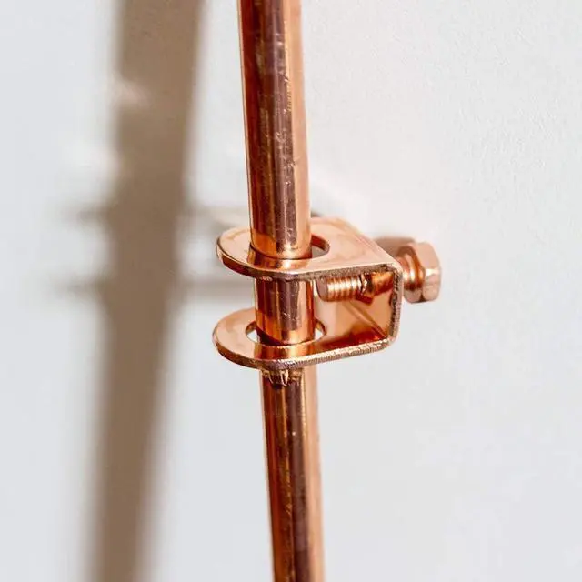 Alt view image 3 of 7 - Ground Rod 3/8''x4', Grounding Stake, Bonded Electrical Fence Grounding Bar for Signal Lightning Strike Electrode Earthing