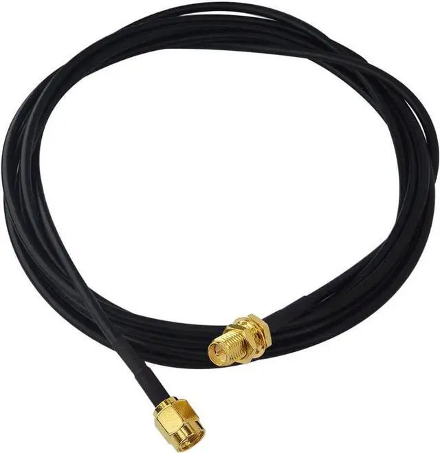 Main image of B RP-SMA Coaxial Cable 6.5ft RG174 Cable RP SMA Male to RP SMA Female Low Loss Antenna Cable RP SMA Extension Cable for WiFi Antenna 4G etc, RG174 RP SMA Cable Male to Female Coax Cable 2M