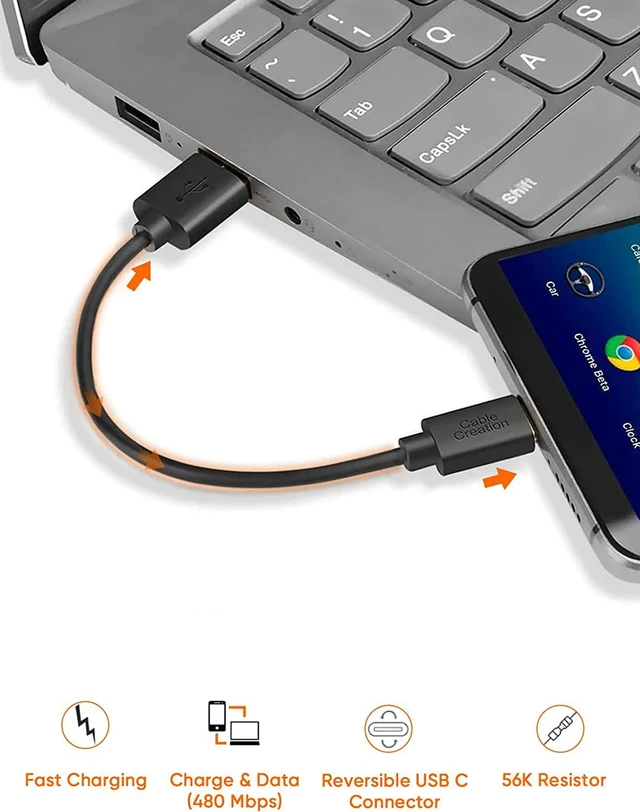 Alt view image 3 of 7 - CableCreation 8K HDMI USB C Hub Bundle with USB C to USB Cable Short