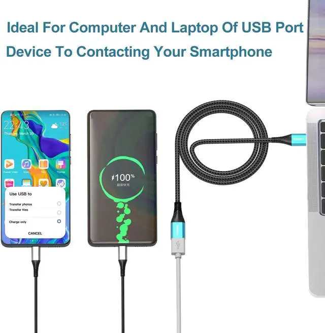 Alt view image 4 of 7 - USB Extension Cable 6.6FT Type A Male to Female USB 3.0 Extender Cord C High Data Transfer Compatible with Webcam, Gamepad, USB Keyboard, Flash Drive, Printer, Xbox, Oculus VR(Light Blue 1 Pack)