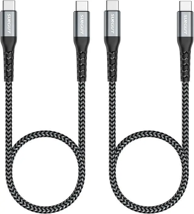 Main image of USB C to USB C 1.5FT [2Pack], S USB C Cable 60W PD Fast Charge Type C Charger Cord Compatible for Samsung Galaxy S21/S21+/S20+ Ultra, MacBook Air/Pro, iPad Pro 2020/2018, iPad Air 2020