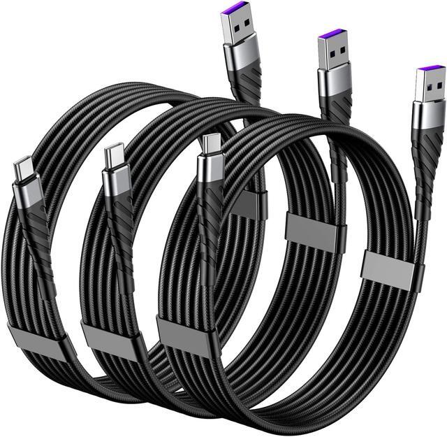 Alt view image 2 of 7 - USB C Cable 10ft 3Pack Type C Charger Fast Charging Type C Cable USB C Charger Cord Compatible with  Galaxy S21 S8 S9 S10 S20 A02s A10s A10e A01 A11 A12 A21 A32 A42 A52 LG V50 G6 Moto G7 G8