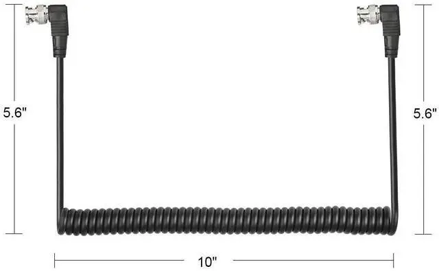 Alt view image 4 of 5 - S BNC Cable 3G/HD SDI Cable(1M/3ft 75) Coil Cable BNC to BNC Extension Coaxial Cable for Cameras and Video EquipmentSupports HD-SDI/3G-SDISDI Video Cable (Black,1Pcs)