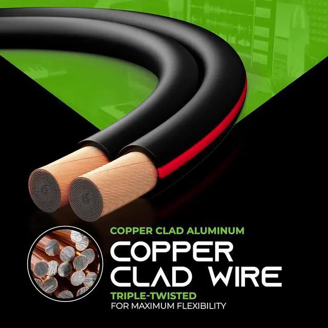 Alt view image 5 of 7 - 12AWG Speaker Wire, GearIT Pro Series 12 AWG Gauge Speaker Wire Cable (50 Feet / 15.24 Meters) Great Use for Home Theater Speakers and Car Speakers Black