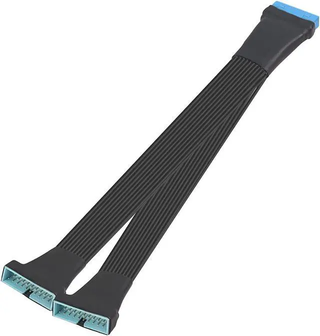 Main image of USB 3.0 Header Extension Cable 1Ft 19/20 Pin 1 to 2 Y Splitter Internal Extension Adapter DIY(30cm 11.8 inch)