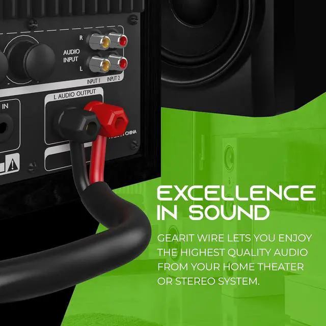 Alt view image 6 of 7 - GearIT 14/2 Speaker Wire (100 Feet) 14AWG Gauge - Outdoor Direct Burial in Ground/in Wall / CL3 CL2 Rated / 2 Conductors - OFC Oxygen-Free Copper, Black 100ft