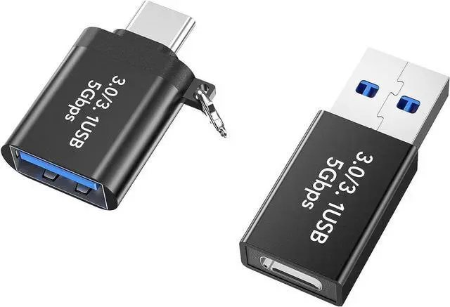 Main image of USB C to USB Adapter,Type C to USB Adapter [2 Pack] 3.0 USB Type C Male to USB Female, USB C Female to USB Male Adapter OTG Converter