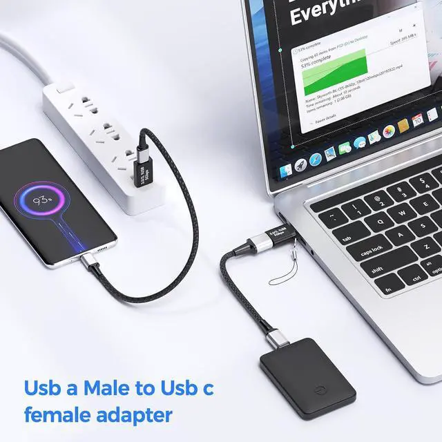 Alt view image 5 of 6 - USB C to USB Adapter,Type C to USB Adapter [2 Pack] 3.0 USB Type C Male to USB Female, USB C Female to USB Male Adapter OTG Converter