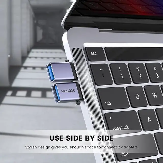Alt view image 2 of 5 - USB C Adapter USB C Male to USB 3.0 Female Adapter USB C to USB Adapter High-Speed Data Transfer for MacBook Pro Chromebook Pixelbook  Surface Go  Galaxy S20 S21 S22 Pixel
